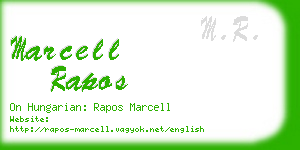 marcell rapos business card